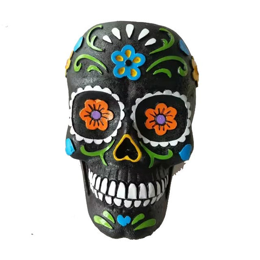 Black Mexican Skull 12 cm