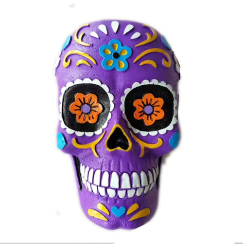 Purple Mexican Skull 12 cm