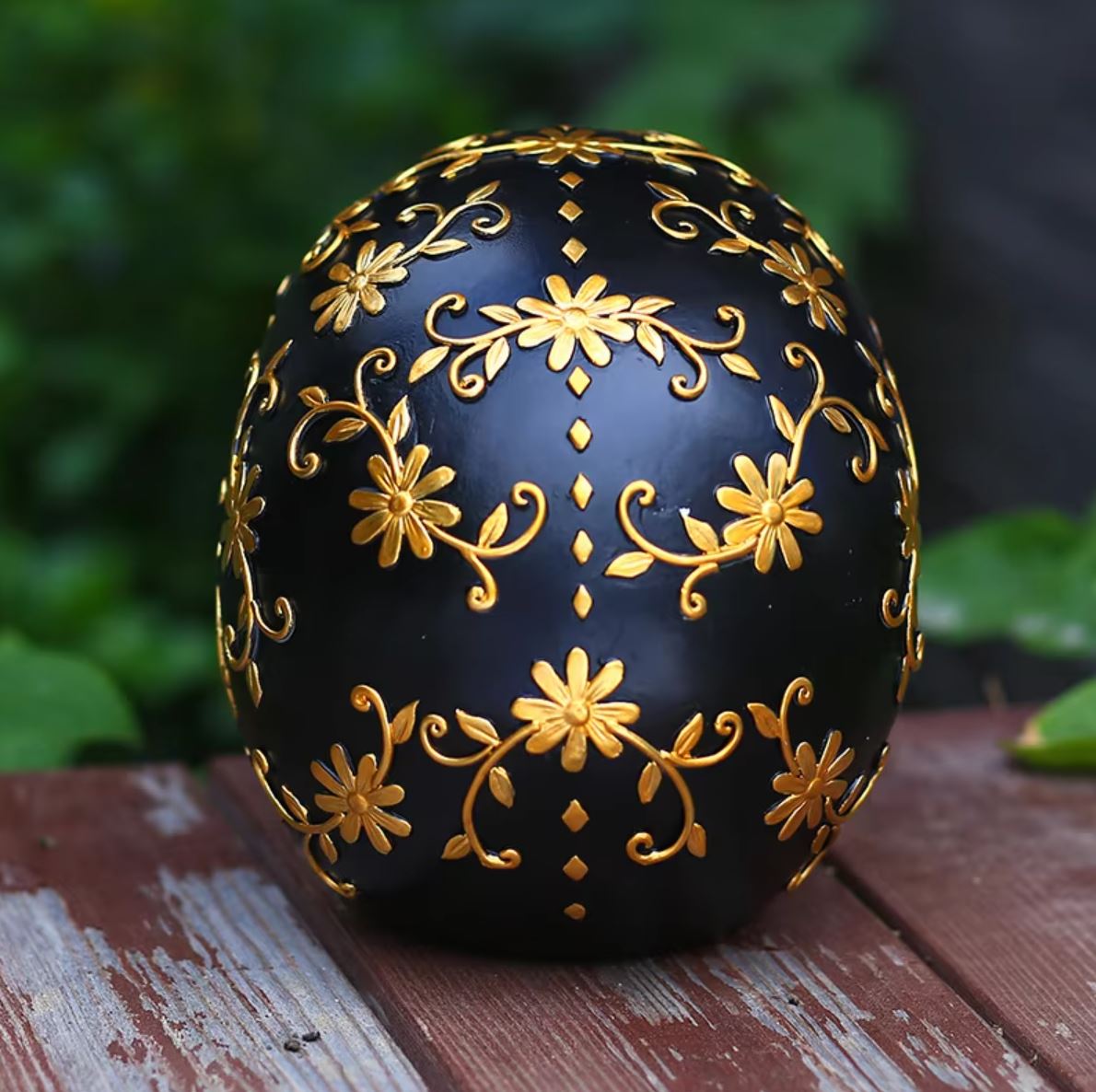 Black & Gold Mexican Skull 14 cm
