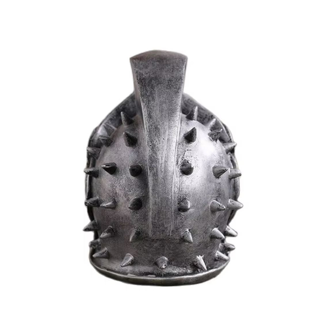 Skull with Roman Soldier Helmet Statue 18 cm