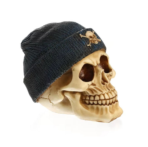 Skull with Sailor Hat Statue 12 cm