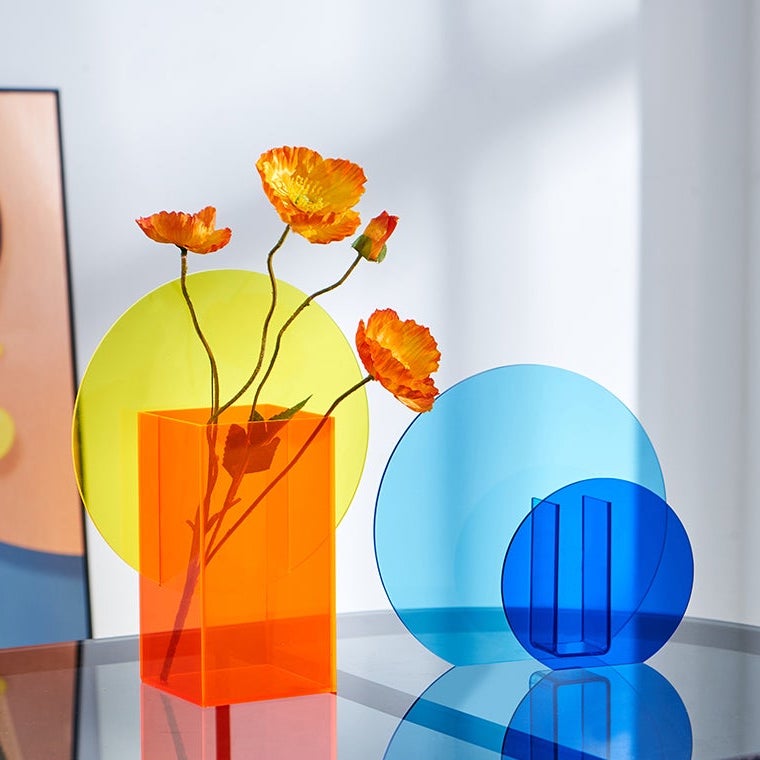 Duo Color Acrylic Vase