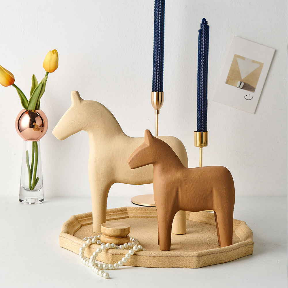 Wooden Dala Horse Sculpture