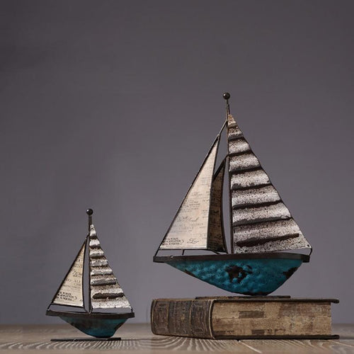 Iron Retro Sailboat
