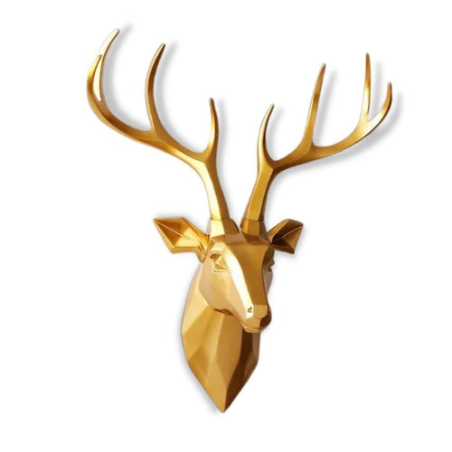 Deer Wall Sculpture <br/> Gold Wall Decor