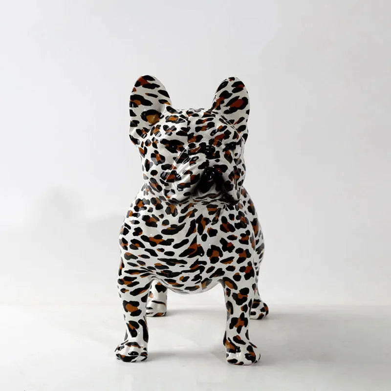 American Bully Graffiti Painted Statue