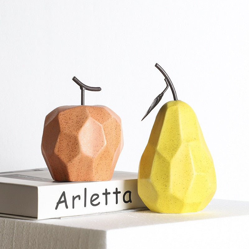 Geometric Apple & Pear