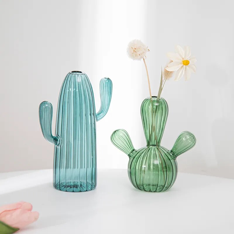 Cactus Glass Vase