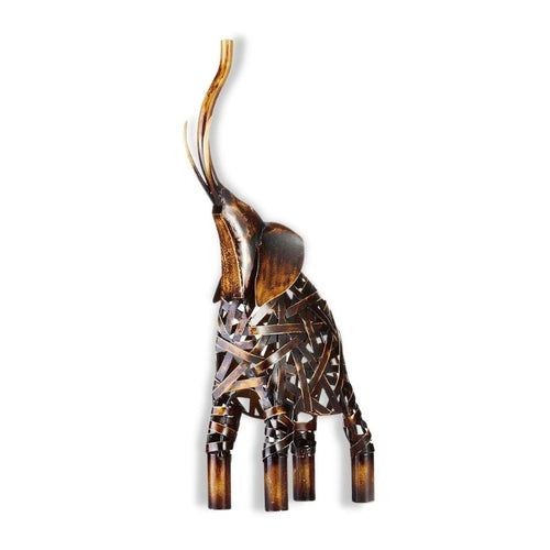 Metal Elephant Statue <br/> XXL Decor