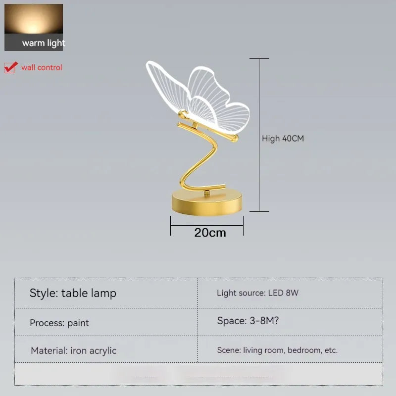 Nordic Butterfly LED Table Lamp