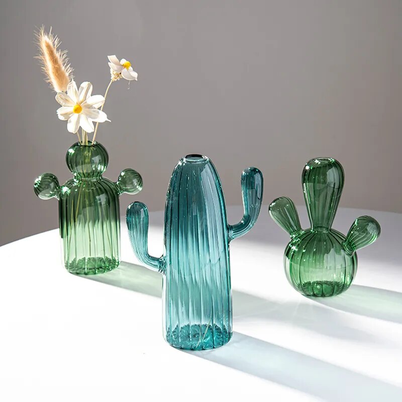 Cactus Glass Vase