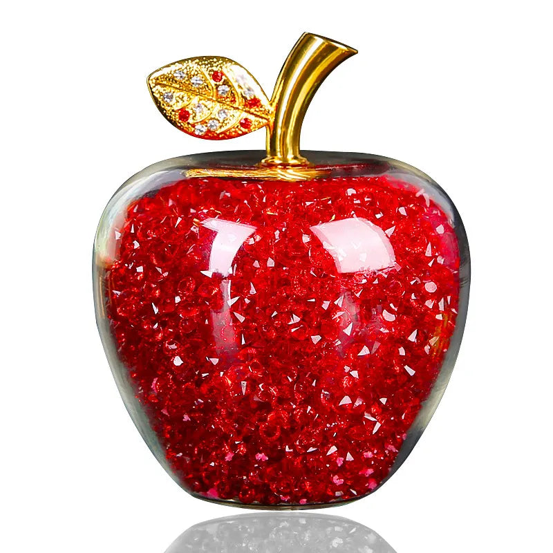 Handmade Crystal Apple Figurine