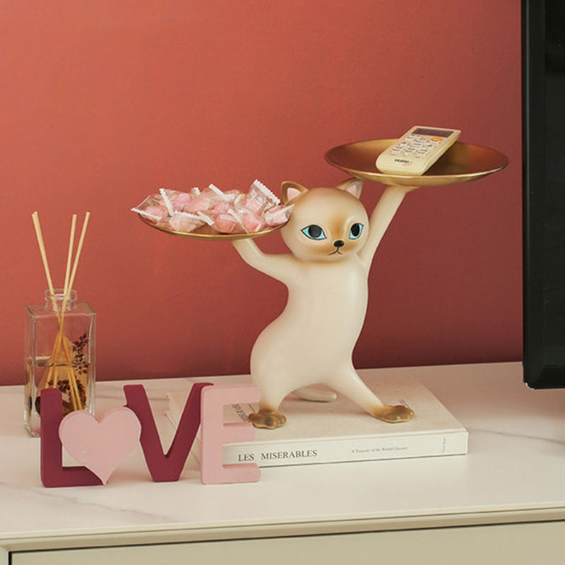 Whisker Butler™ Cat Tray Sculpture