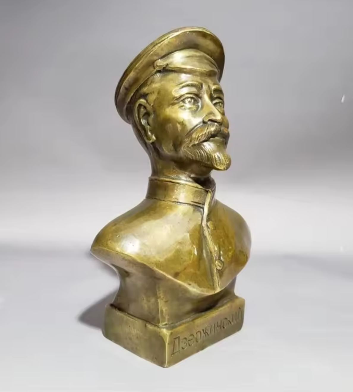 Felix Dzerzhinsky Brass Bust Statue 18 cm
