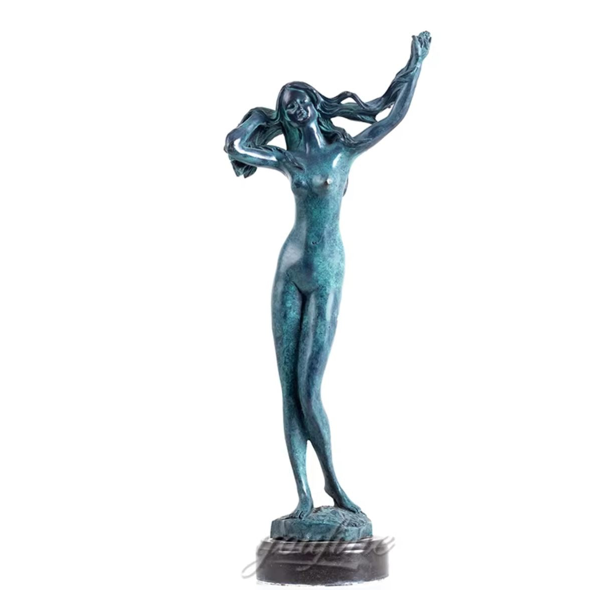 Nude Woman Statue in Bronze 37 cm