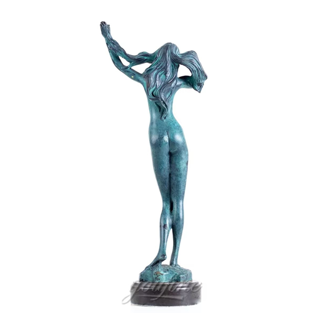 Nude Woman Statue in Bronze 37 cm
