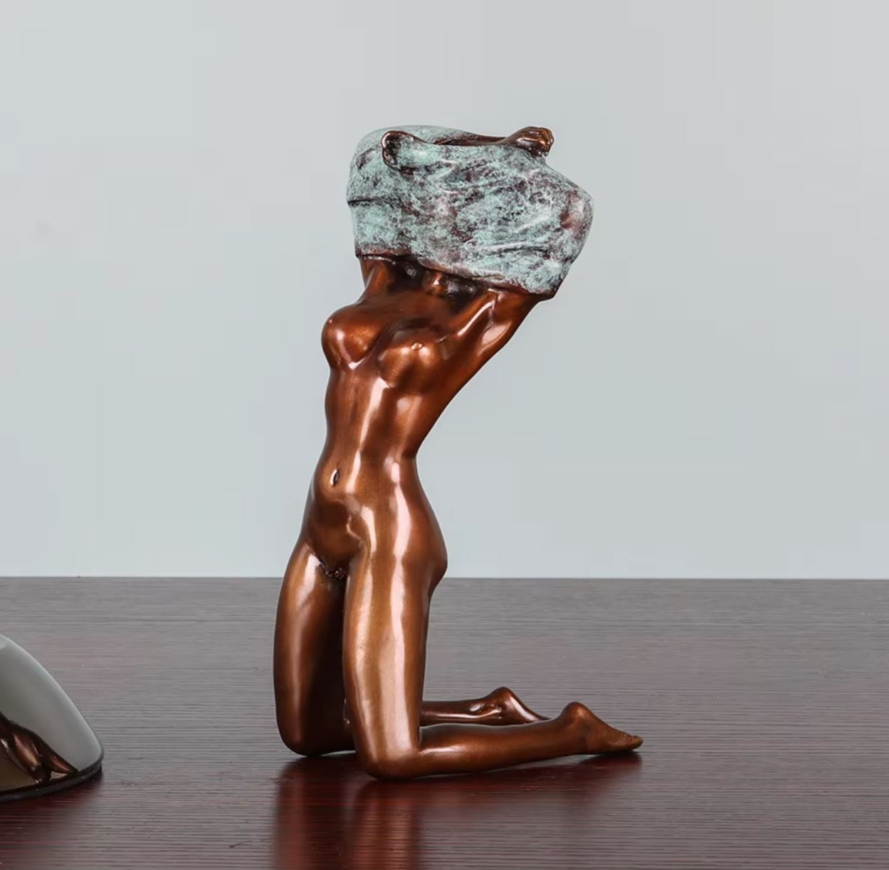 Nude Woman Statue in Bronze 17 cm