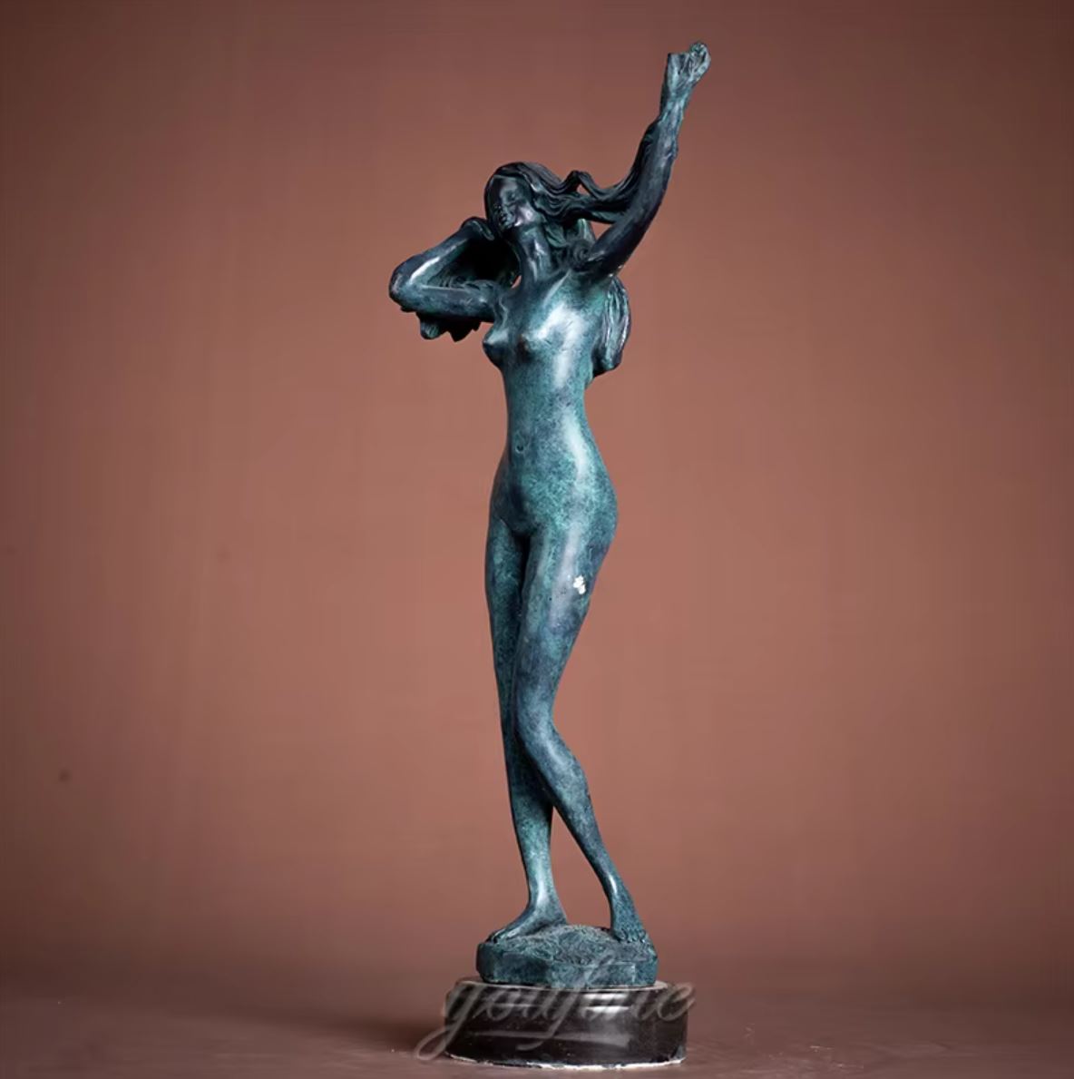 Nude Woman Statue in Bronze 37 cm