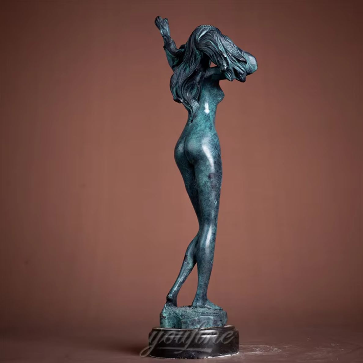Nude Woman Statue in Bronze 37 cm