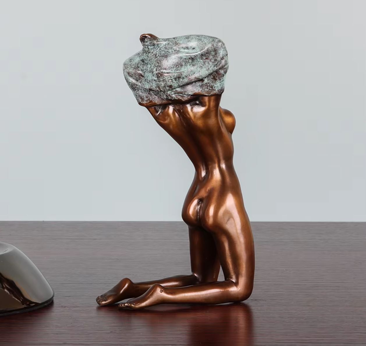 Nude Woman Statue in Bronze 17 cm