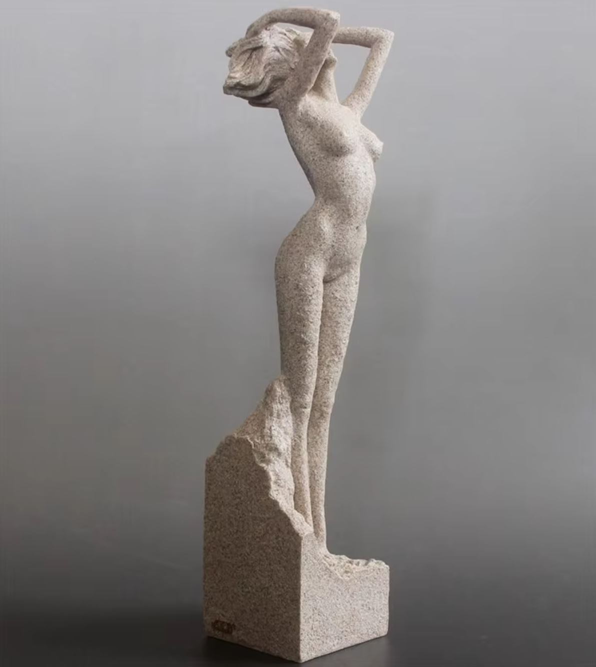 Nude Woman Statue in Stoneware 32 cm