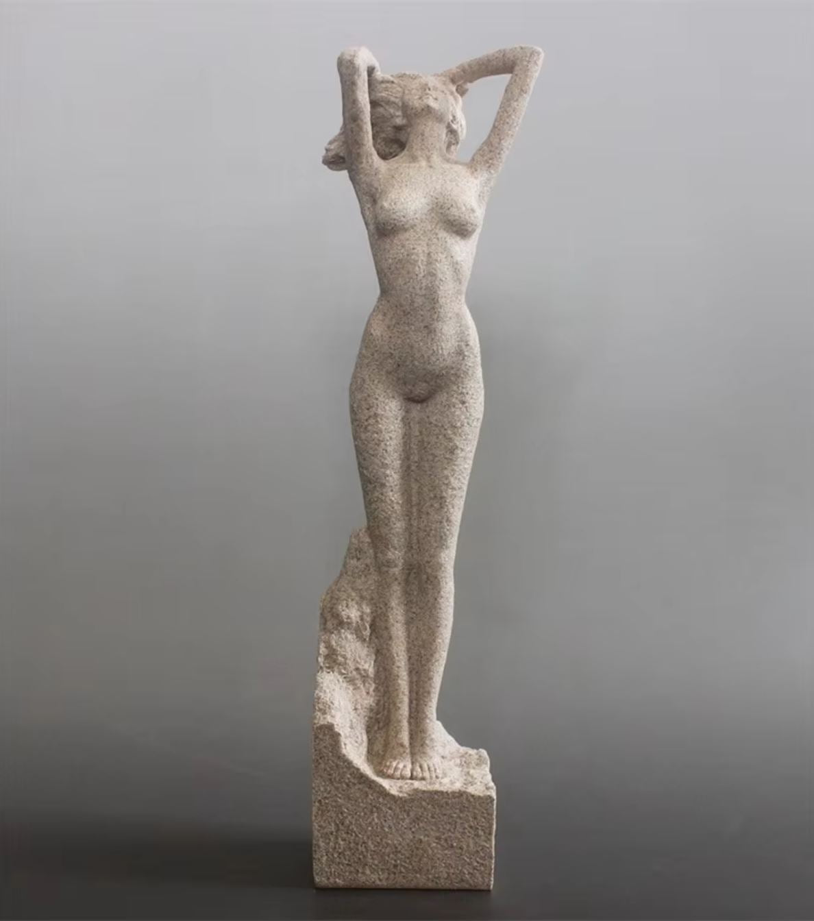 Nude Woman Statue in Stoneware 32 cm