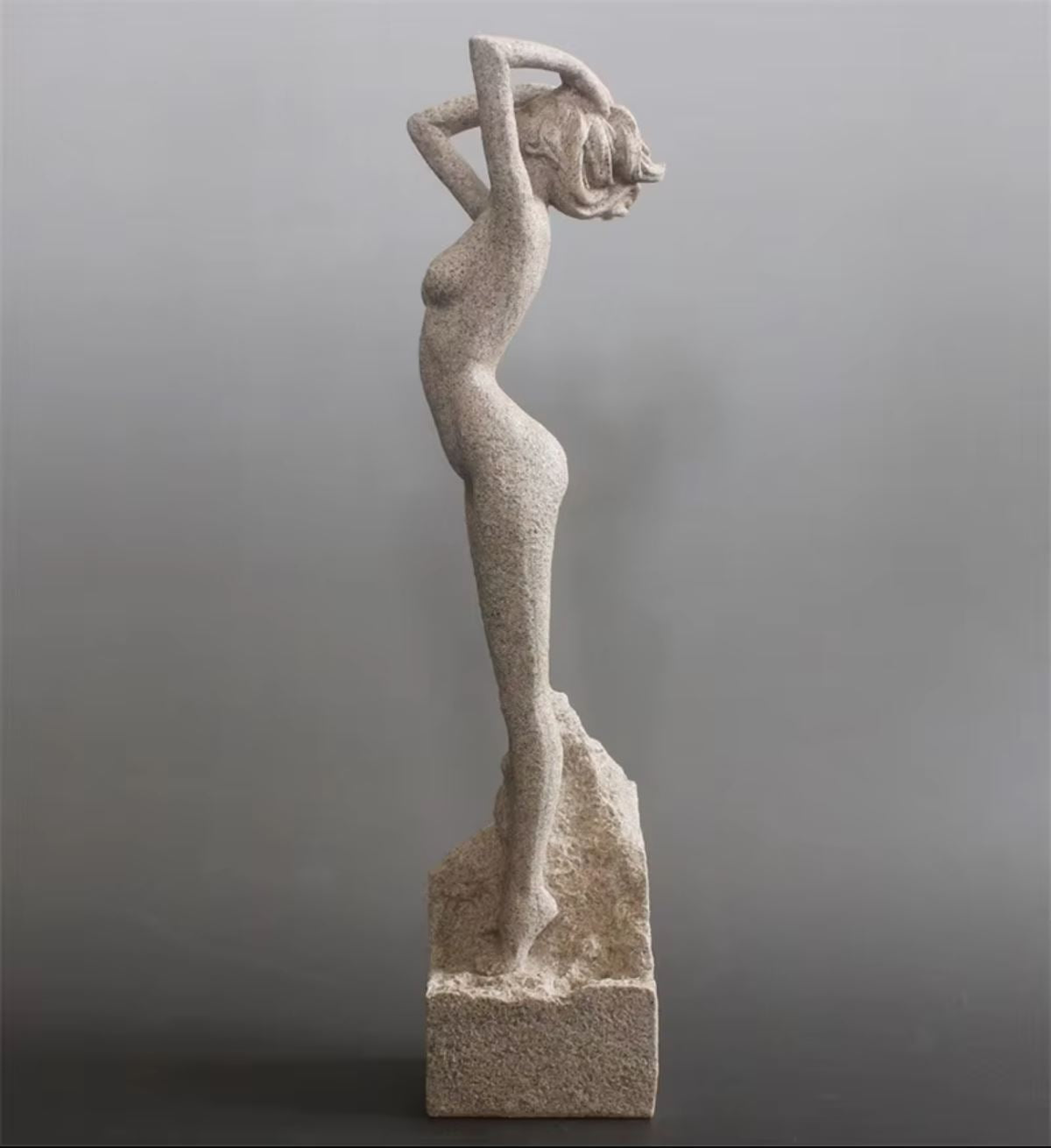 Nude Woman Statue in Stoneware 32 cm