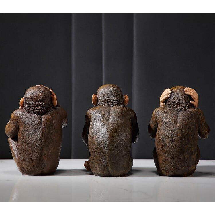 3 Wise Monkeys <br/> Statue 20 cm