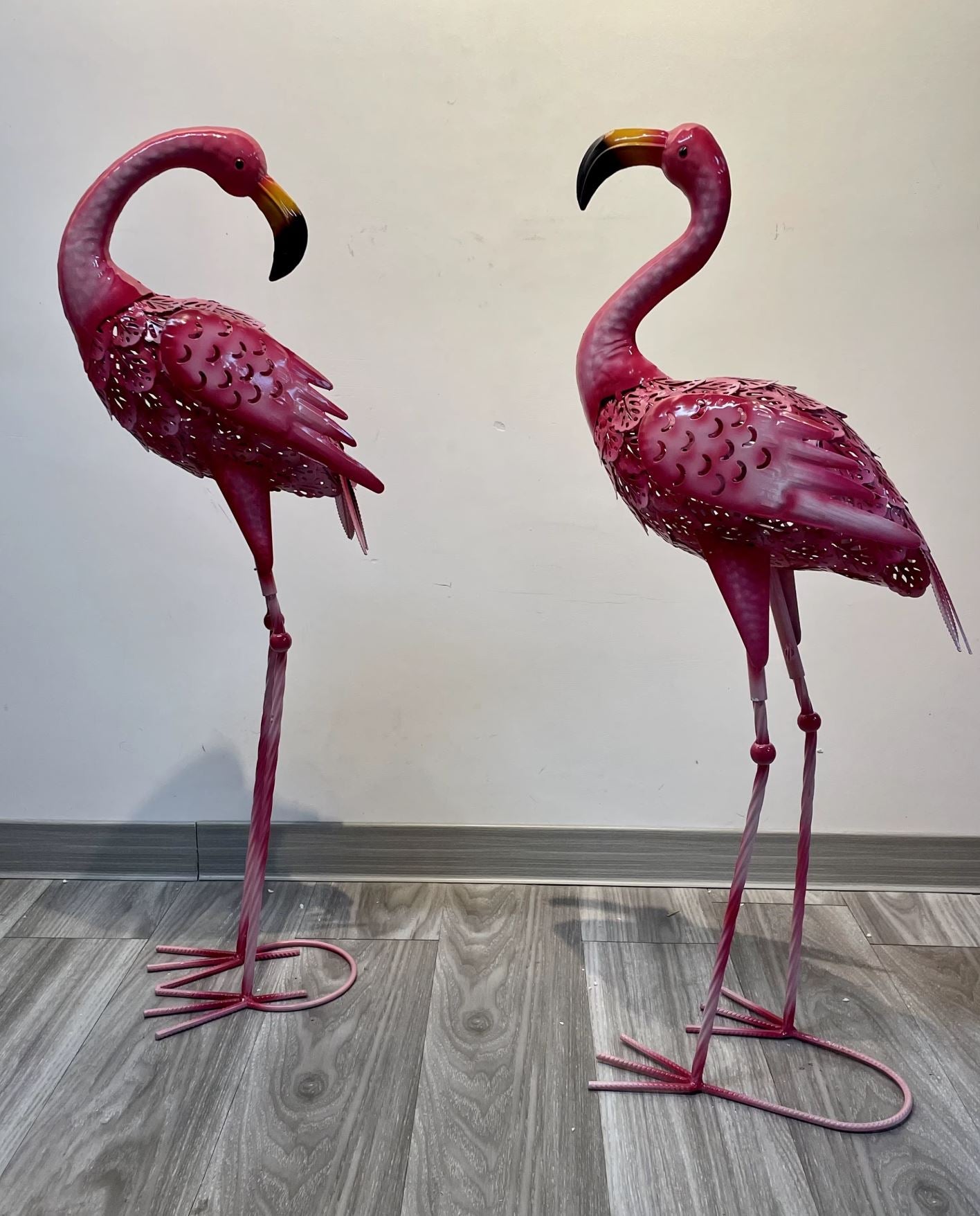 Pink Flamingo Statues for Outdoor/Garden - (Set of 2) - 80 cm