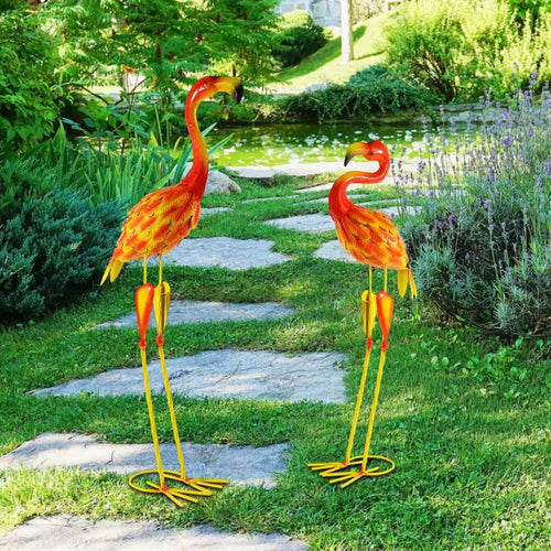 Pink Flamingo Statues for Outdoor/Garden - (Set of 2) - 70 cm
