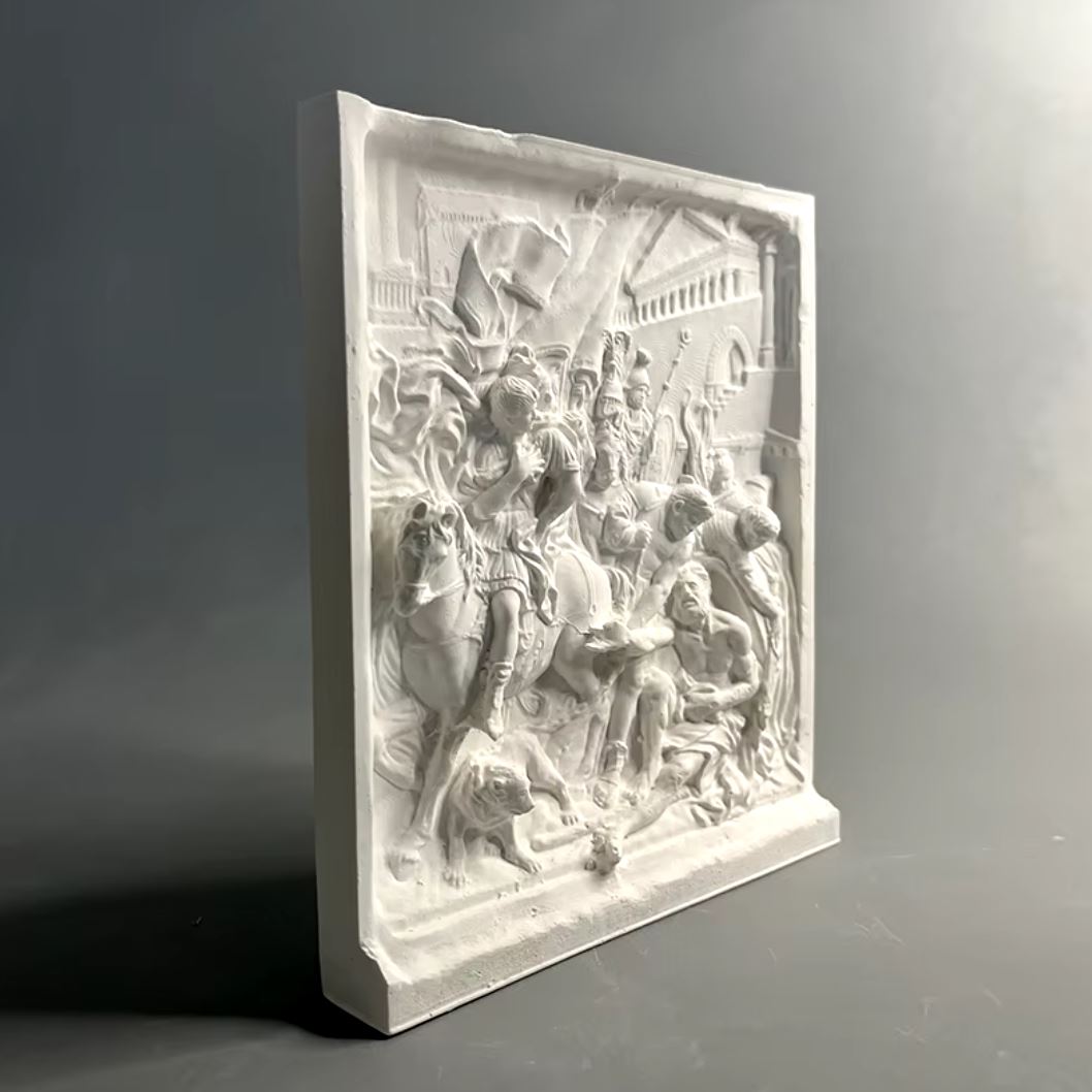 Greek Fresco Wall Sculpture 22 cm