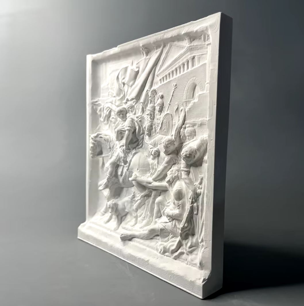 Greek Fresco Wall Sculpture 22 cm