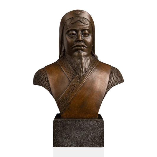 Genghis Khan Bronze 21 cm