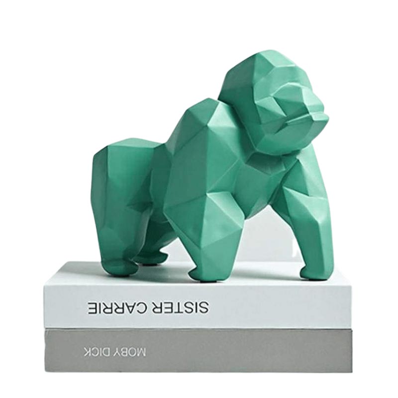 Origami Gorilla Statue, Resin, 22 cm