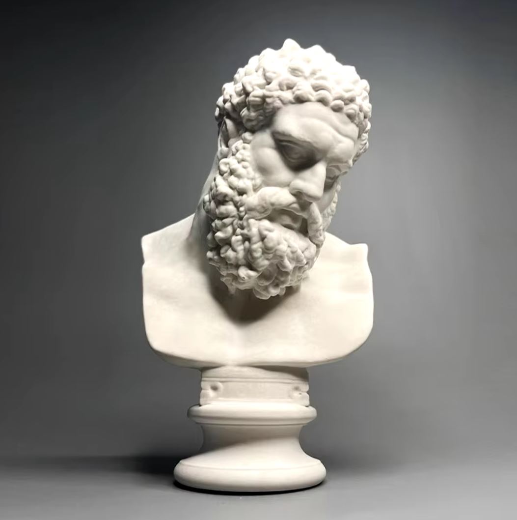 Hercules Head Bust Statue 16 cm