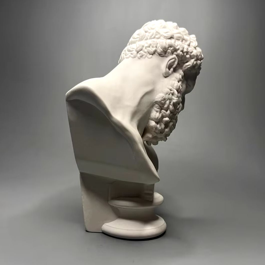 Hercules Head Bust Statue 16 cm