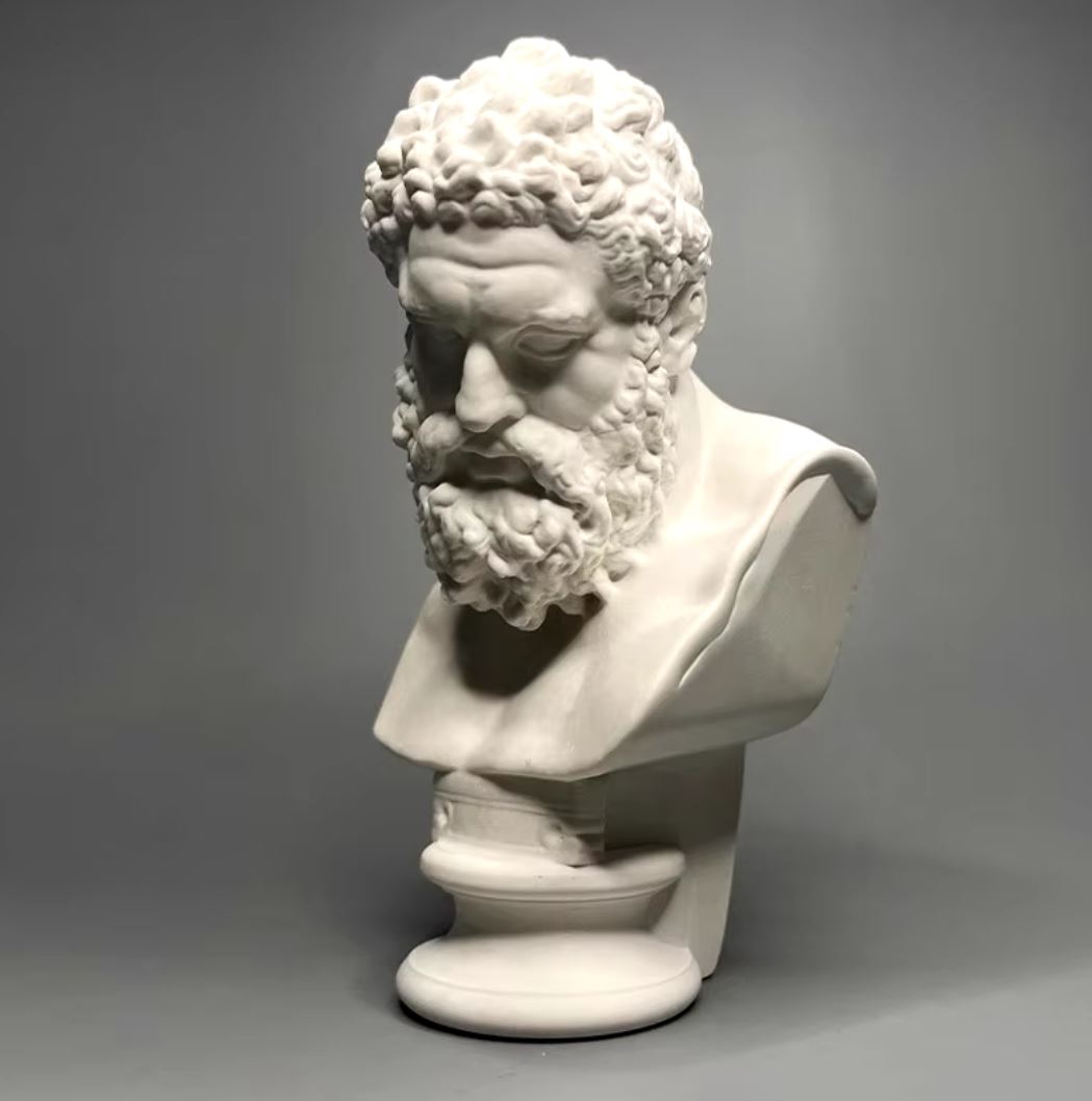 Hercules Head Bust Statue 16 cm