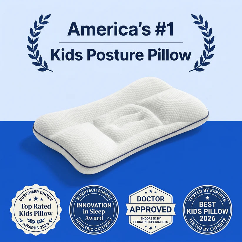 TopyQ™ — 3-Zone Posture Kids Pillow