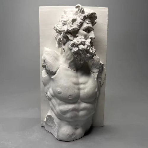 Greek Man Wall Sculpture 13 cm