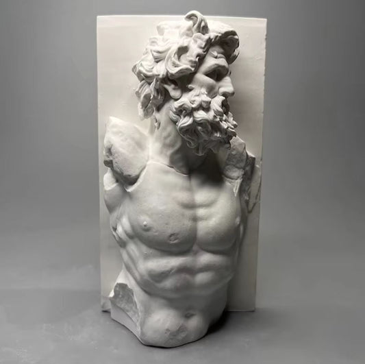 Greek Man Wall Sculpture 13 cm
