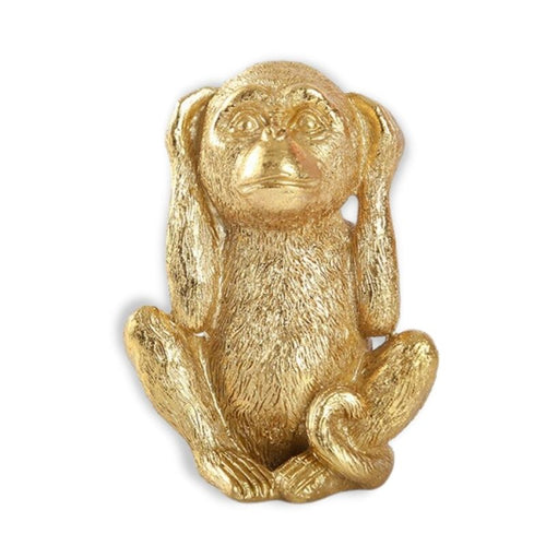 Gorilla Statue <br/> The 3 Wise Monkeys Decor 14 cm