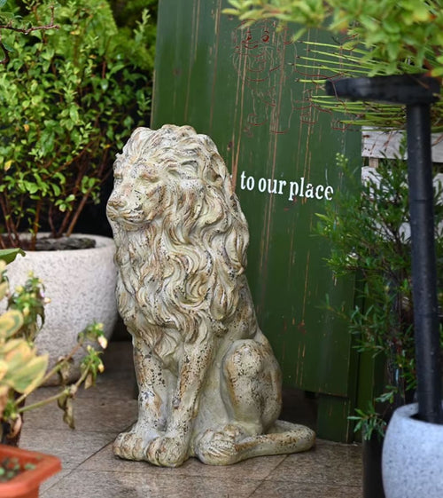 Outdoor Lion Statue 53 cm