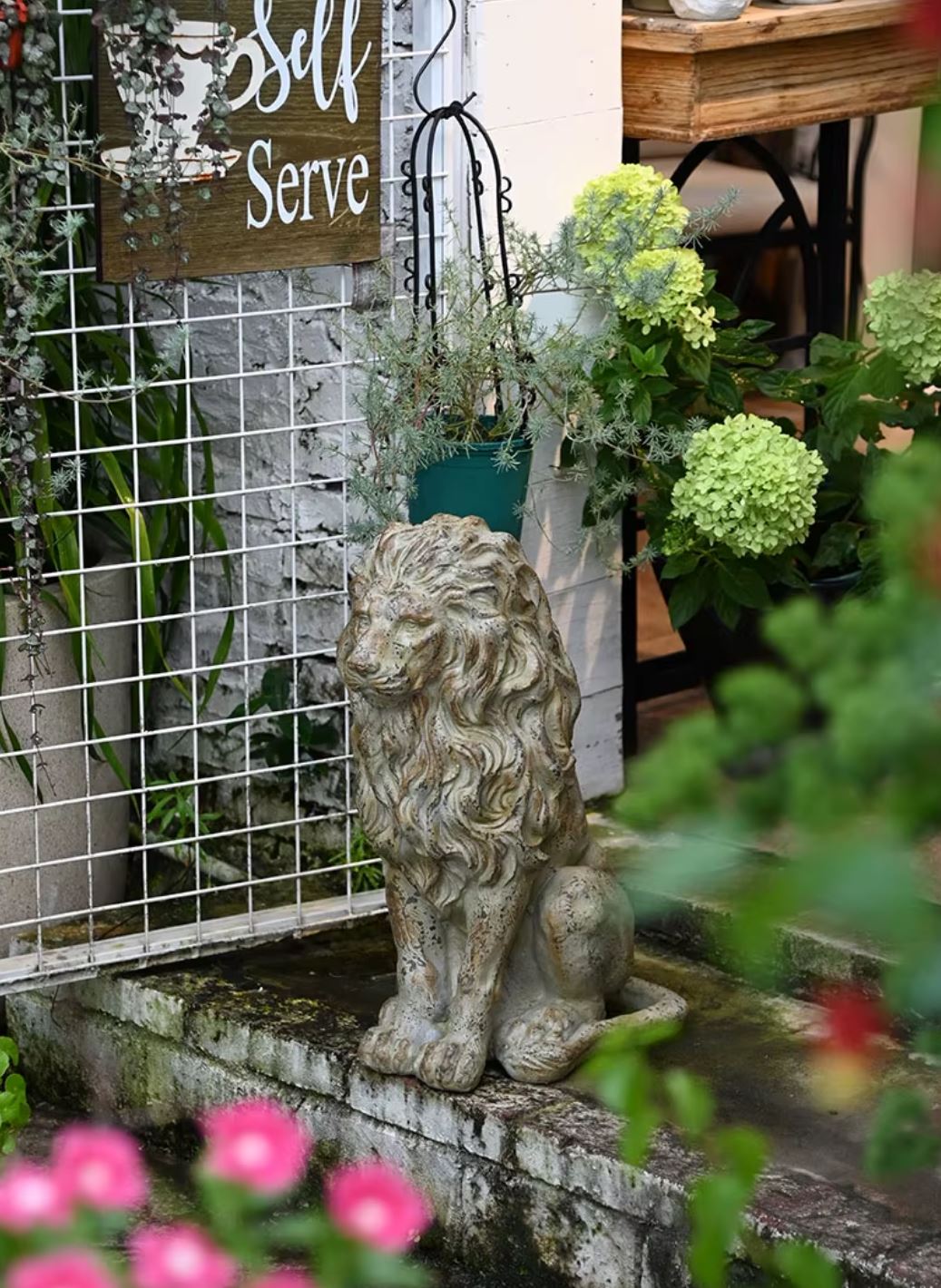 Outdoor Lion Statue 53 cm