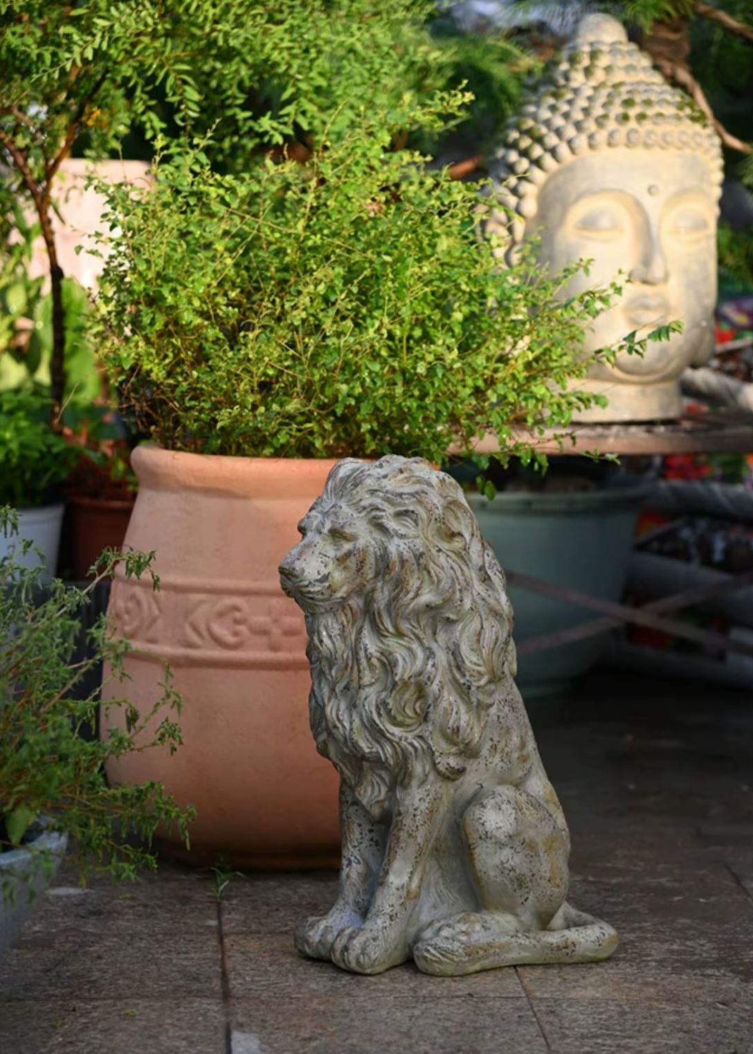 Outdoor Lion Statue 53 cm