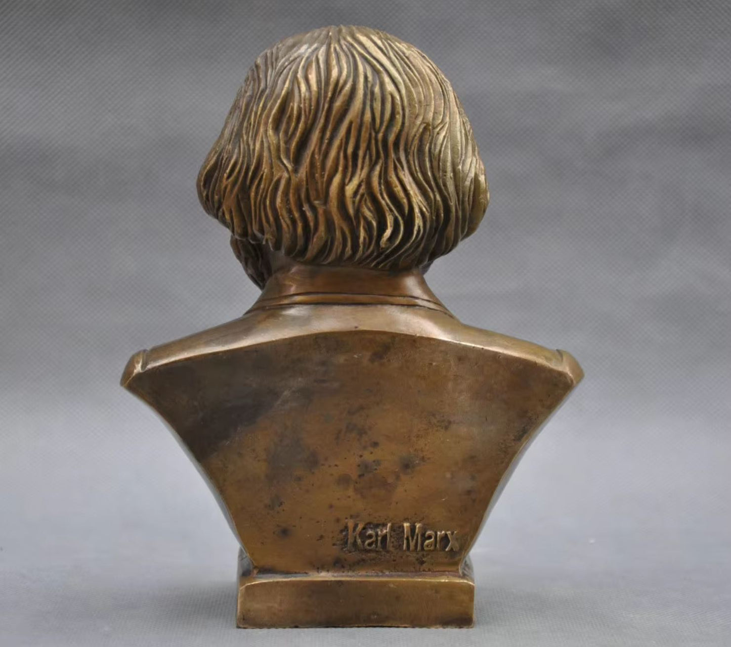 Karl Marx Bronze Bust Statue 18 cm