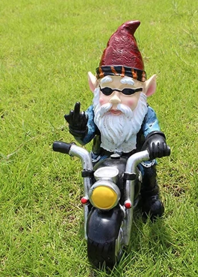 Biker Garden Gnome Statue 15 cm