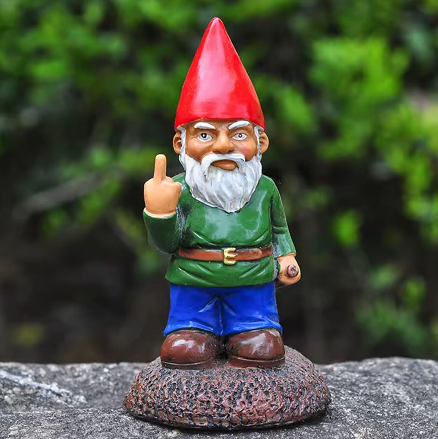 "Middle Finger" Garden Gnome Statue 15 cm