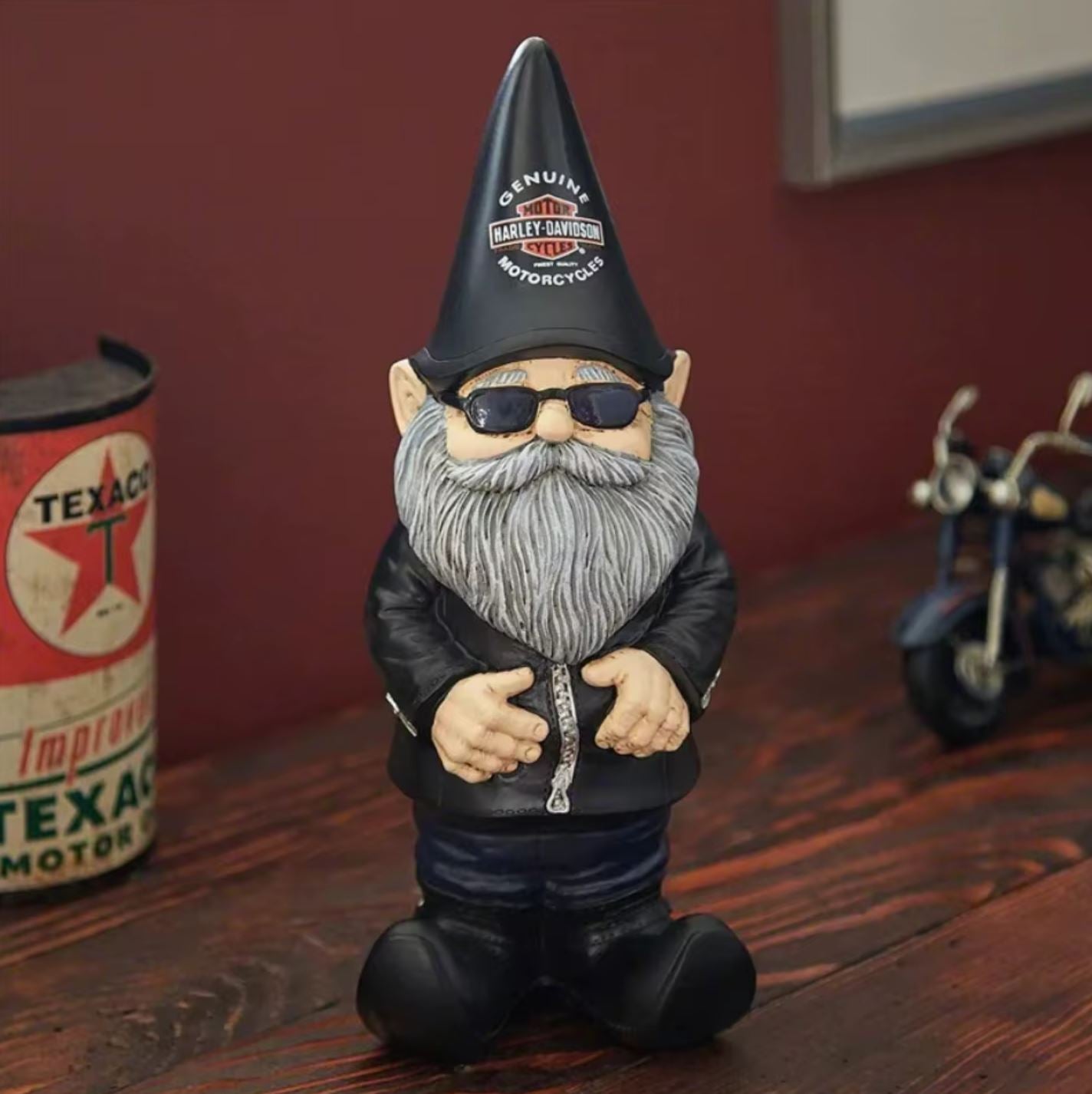 Biker Garden Gnome Statue (Male) 15 cm