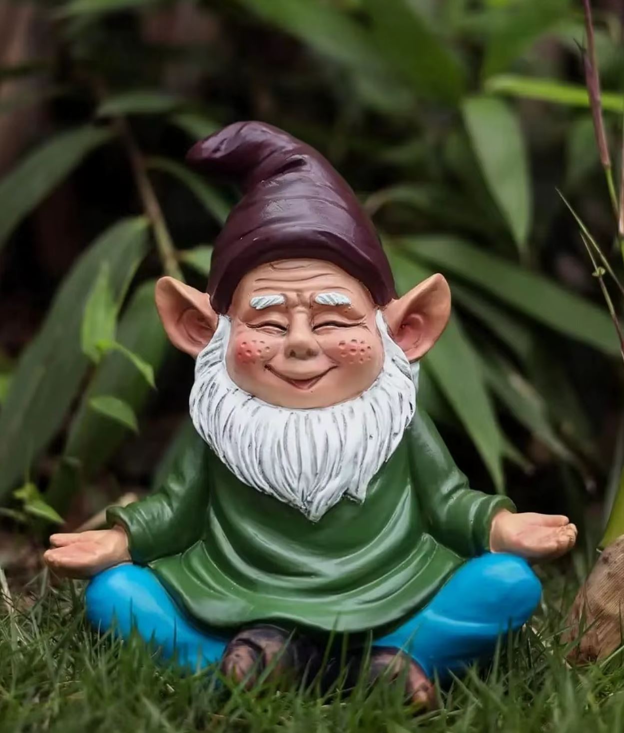 Meditation Garden Gnome Statue 15 cm