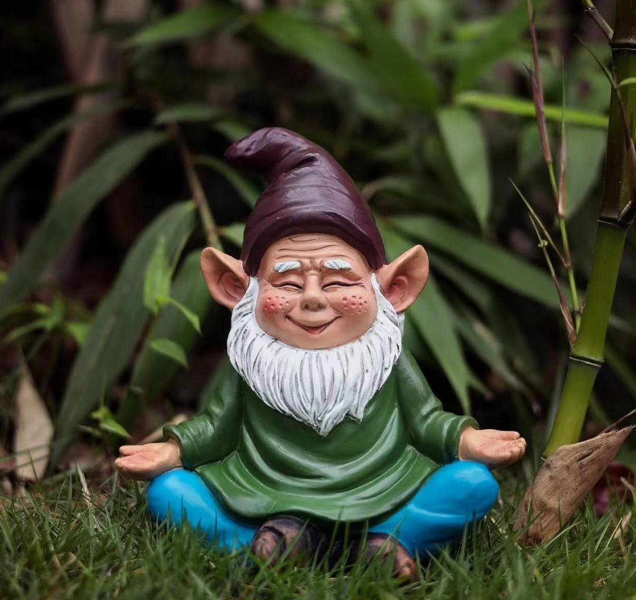 Meditation Garden Gnome Statue 15 cm